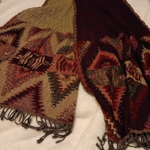 Elegant Multicolor Tapestry Throw Blanket